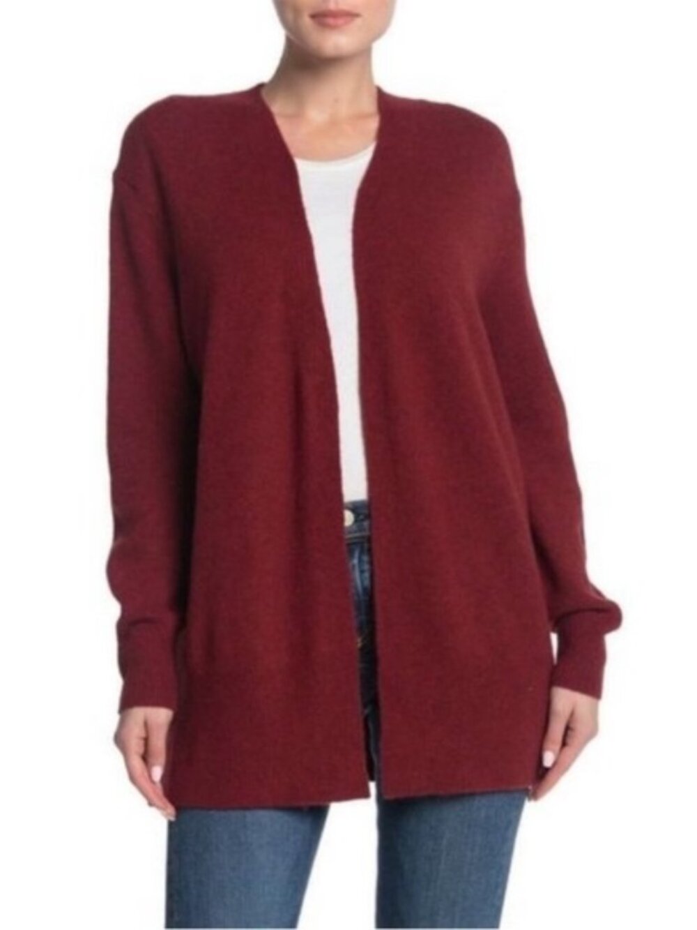 Madewell Walker Wool Alpaca Open Cardigan Sweater